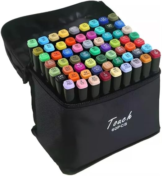 Kit 60 Canetas Touch + 2 Livros Bobbie Goods Capa Dura