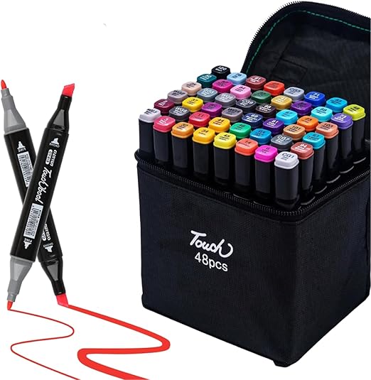 Kit 60 Canetas Touch + 2 Livros Bobbie Goods Capa Dura