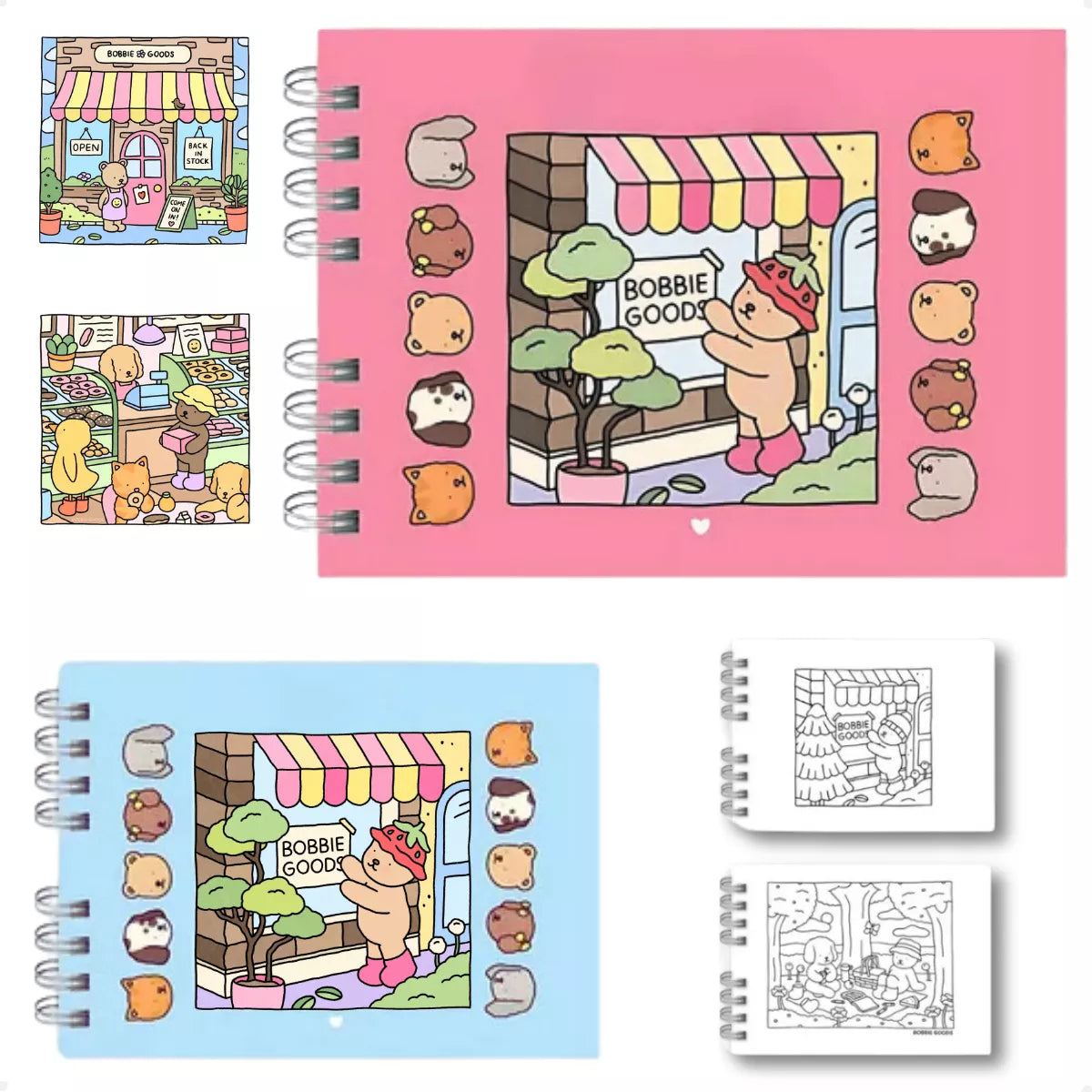 Kit 80 Canetas Touch + 2 Livros Bobbie Goods Capa Dura