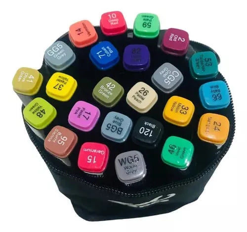 Kit 24 Canetas Touch + 1 Livro Bobbie Goods Capa Dura